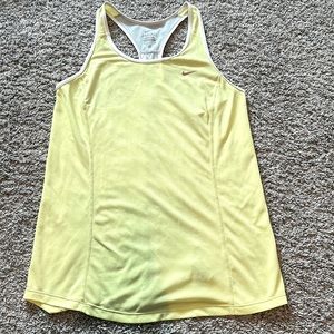 Nike running top, Yellow, M